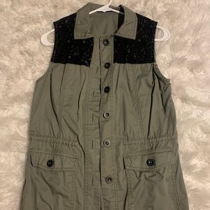 Olive Green Utility Vest
